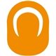 a orange 021 circle popup visor