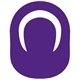 a purple 2597 circle popup visor