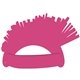 a hot pink 226 foam mohawk novelty hat