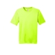 aerial view a safety green hanes(r) cool dri(r) performance t - shirt, image 1 of 3