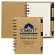 a group of larger size eco inspired jotter notepad notebook with paper pen