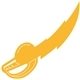 a athletic gold 115 foam lightning sword cheering stick