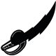 a black foam lightning sword cheering stick