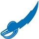 a blue 300 foam lightning sword cheering stick
