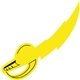 a yellow u foam lightning sword cheering stick