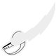 a white foam lightning sword cheering stick