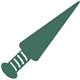 a dark green 342 novelty foam dagger for events
