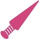 a hot pink 226 novelty foam dagger for events