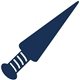 a navy 289 novelty foam dagger for events