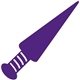 a purple 2597 novelty foam dagger for events
