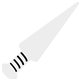 a white novelty foam dagger for events