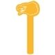 a athletic gold 115 promotional eagle shaped foam waver