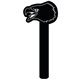 a black promotional eagle shaped foam waver