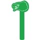 a kelly green 354 promotional eagle shaped foam waver