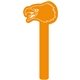 a orange 021 promotional eagle shaped foam waver