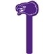 a purple 2597 promotional eagle shaped foam waver