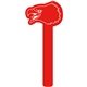 a red 485 promotional eagle shaped foam waver