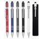 a group of spin top pen with stylus