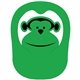 a kelly green 354 monkey popup visor