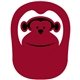a maroon 202 monkey popup visor