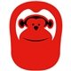 a red 485 monkey popup visor