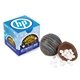 a group of blue drizzle hot chocolate bomb in full color gift box