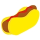 aerial view a group of foam hot dog novelty hat, image 3 of 4
