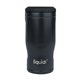 aerial view a black liquid fusion(r) icy bev kooler(r) 4- in -1 double wall stainless steel can cooler / tumbler, image 1 of 5