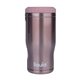 aerial view a pink liquid fusion(r) icy bev kooler(r) 4- in -1 double wall stainless steel can cooler / tumbler, image 1 of 5