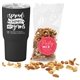 a group of soft touch tumbler with party mix