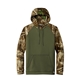 aerial view a olive drab green/ realtree edge russell outdoors(tm) realtree(r) performance colorblock pullover hoodie, image 1 of 5