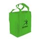 aerial view a lime green the grocer - super saver grocery tote, image 1 of 2