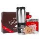 a group of mrs. fields drinkware set
