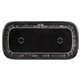 aerial view a black roselle 2- in -1 wireless charger with blue led ring, image 1 of 10
