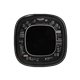 aerial view a black springfield clear charger with blue halo led ring, image 1 of 10