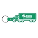 aerial view a green truck flexible key tag, image 1 of 2
