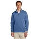 aerial view a charter blue brooks brothers(r) double - knit 1/4- zip, image 1 of 5