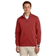 aerial view a rich red brooks brothers(r) double - knit 1/4- zip, image 1 of 5