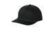 aerial view a black/ black port authority(r) snapback five - panel rope cap, image 1 of 3