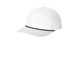 aerial view a white/ black port authority(r) snapback five - panel rope cap, image 1 of 3