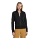 aerial view a deep black brooks brothers(r) womens double - knit full - zip, image 1 of 5