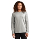 aerial view a light heather grey district(r) featherweight french terry(tm) long sleeve crewneck, image 1 of 5