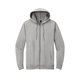 aerial view a light heather grey district(r) featherweight french terry(tm) full - zip hoodie, image 1 of 5