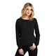 aerial view a black district(r) womens featherweight french terry(tm) long sleeve crewneck, image 1 of 5