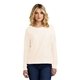 aerial view a gardenia district(r) womens featherweight french terry(tm) long sleeve crewneck, image 1 of 5