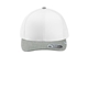 aerial view a white/ heather grey travismathew cruz colorblock trucker cap, image 1 of 3