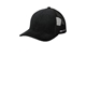 aerial view a black/ black spacecraft conway trucker cap, image 1 of 3