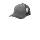 aerial view a charcoal gray/ gray spacecraft conway trucker cap, image 1 of 3