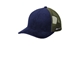 aerial view a midnight navy/ sage spacecraft conway trucker cap, image 1 of 3