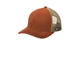 aerial view a rust/ beige spacecraft conway trucker cap, image 1 of 2